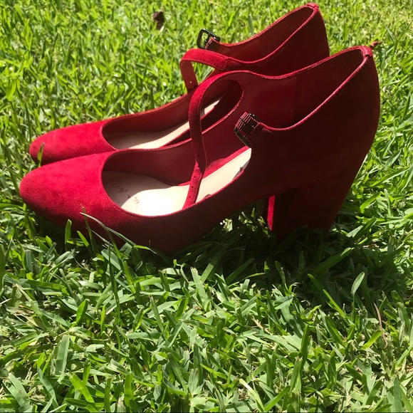 Red Via Spiga heels| Mary Jane Pump - Picture 5 of 6